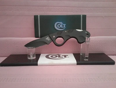 NUEVO EN CAJA ¡Cuchillo plegable táctico Colt Trigger Finger Lockback! Foto 1 de 4