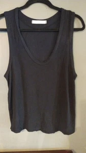 We The Free People Top Womens XS Tank Black Cotton Modal Sleeveless Beachy - Picture 1 of 3