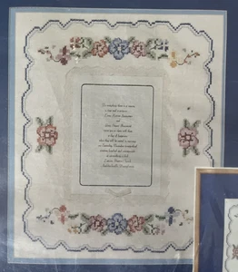 Wedding Invitation Printed Cross Stitch Kit - Needles 'N Hoops #441 - Imagen 1 de 5
