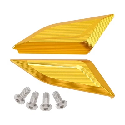 CNC paire de bouchons de rétroviseurs or pour Ducati Panigale V4 S R 2018-2024 . - Photo 1/4