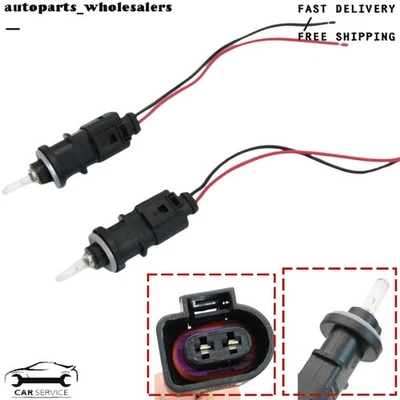 2* Enchufe de luz de señal de giro delantera y bombillas y enchufe para Volkswagen Passat Phaeton Audi Foto 1 de 4