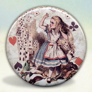 Alice and The Flying Cards Pocket Mirror tartx - Picture 1 of 3