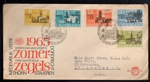 Netherlands FDC First Day Cover Used to India 1964 Semi-postal Child Welfare - Picture 1 of 2
