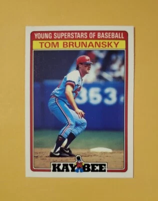 1986 Topps Kaybee Superstars Of Baseball #4 Tom Brunansky Minnesota Twins - Image 1 of 3