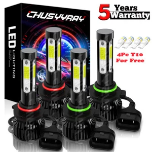 For Lexus LX450 1996-1997 - 4X 9005+9006 LED Headlight Bulbs High Low beam - Picture 1 of 11