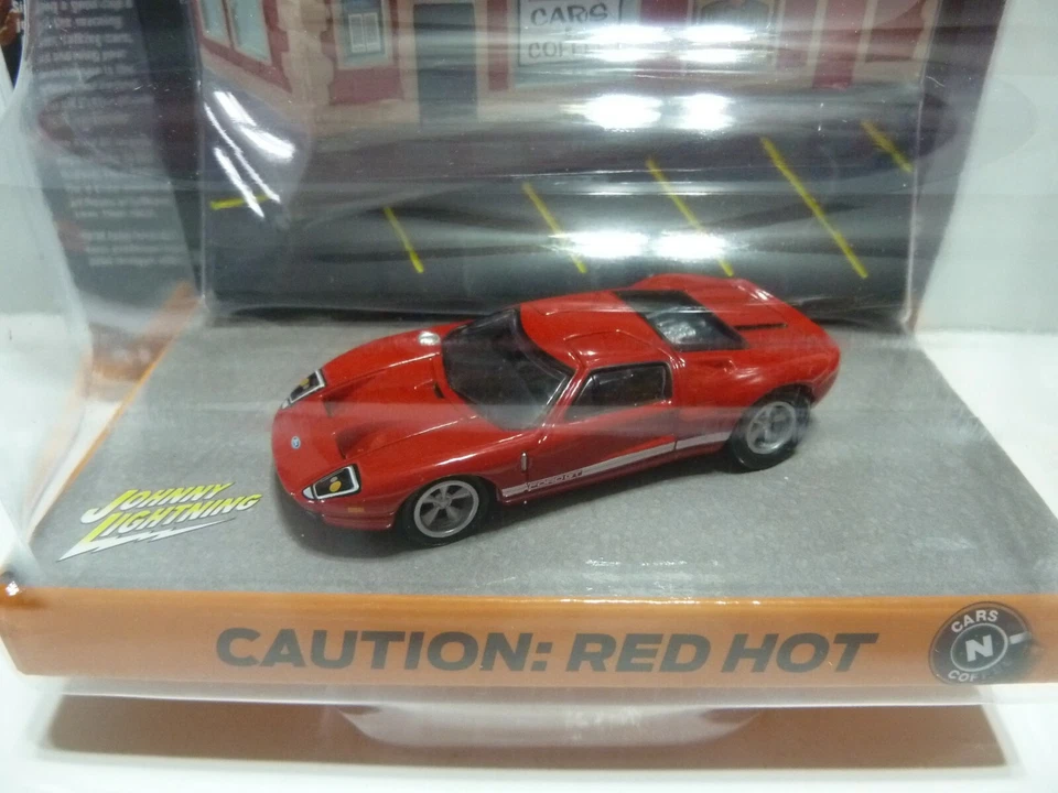 2005 Ford GT Cafe Front Facade Diorama 1/64 Car Johnny Lightning Jldr004 SH