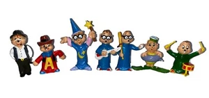Lot Of 7 Vtg 1983 CBS Bagdasarian Prod. Alvin and the Chipmunks PVC Figures D12 - Picture 1 of 4