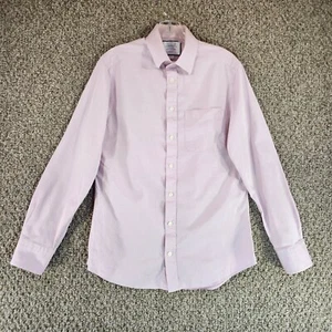 Charles Tyrwhitt Shirt Mens 15/34 Small Slim Fit Long Sleeve Button Up Pink - Picture 1 of 10