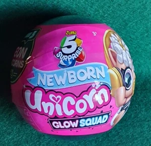 NEU & VERSIEGELT! ZURU - NEUGEBORENES EINHORN GLOW SQUAD - 5 ÜBERRASCHUNGSBLINDBALL SERIE 3 - Bild 1 von 4
