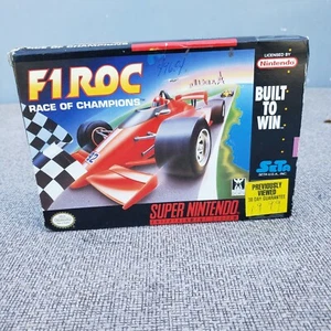 F1 ROC Race of Champions for SNES, BOX ONLY - Super Nintendo - Picture 1 of 8