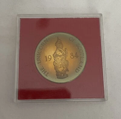 Windsor Castle souvenir coin circa 1984 Solid Bronze Unicorn Of Scotland - Image 1 of 4
