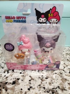 Hello Kitty And Friends KUROMI & MY MELODY 2 Figure Pack Series 1 NEW - Picture 1 of 3