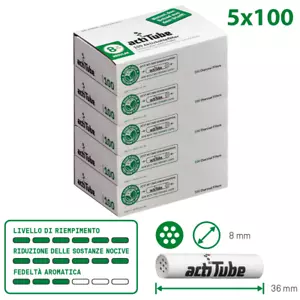 ActiTube Regular 8mm - 5 scatolette da 100 pezzi - Afbeelding 1 van 1