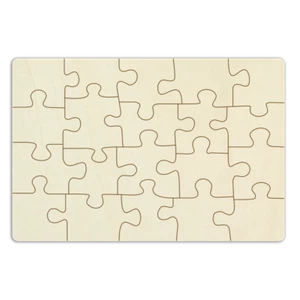 Blanko-Holzpuzzle, rechteckig, personalisierbar – 20 Teile, zum selbst gestalten - Bild 1 von 5