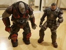 NECA Gears Of War Lot 2 BOOMER & MARCUS FENIX Figure 2009 Player Select Locust