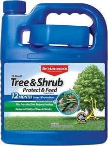 BioAdvanced 12 Month Tree and Shrub Protect and Feed, Concentrate, 64 Oz, Insect - Picture 1 of 6