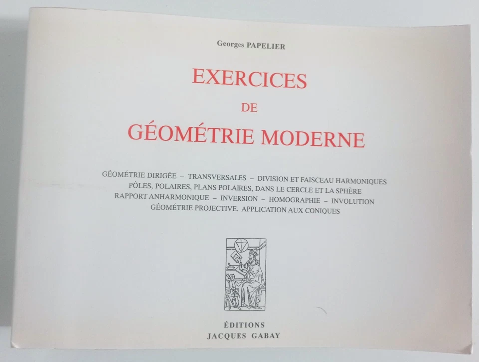 Exercices de géométrie moderne Georges Papelier Edición en Francés - Imagen 1 de 4