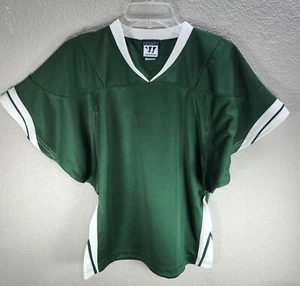 Youth Authentic Warrior Unisex Green Shirt Football JERSEY SLEEVE Sz M - Picture 1 of 6