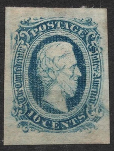 Francobollo 10c Stati Confederati d'America, 1862/63 - Foto 1 di 2