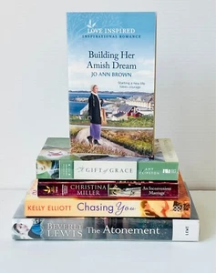 Beverly Lewis/ Kelly Elliott/ Amy Clipston - 5 Bk Lot Christian Rom / VG Cond - Picture 1 of 15