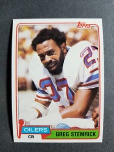 1981 Topps GREG STEMRICK card # 123   [card 8]