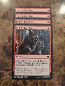 (4) End the Festivities *PLAYSET* Innistrad: Crimson Vow Regular NM MTG - Picture 1 of 1
