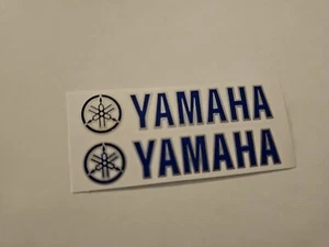 2 Aufkleber Stickers YAMAHA Racing Auspuff Motorradsport Biker Tuning GT Racer   - Bild 1 von 1