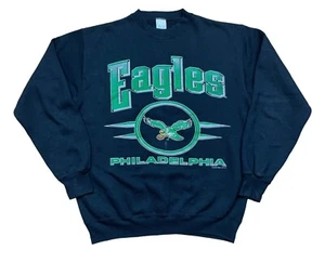 Vintage 1993 Philadelphia Eagles NFL Sweatshirt Rare Y2K Hype Over Print Size M - Picture 1 of 10
