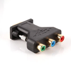 VGA Male To YPBPR 3RCA Femal Adapter Converter 15Pin PC Computer to Projector TV - Picture 1 of 4