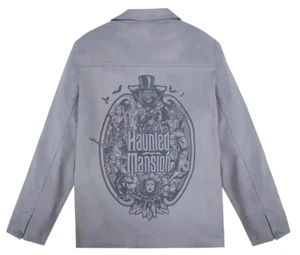 Chaqueta Gris Disney La Mansión Embrujada Talla XL Botón Bolsillos Frontales Cazadora Nueva con Etiquetas - Imagen 1 de 13