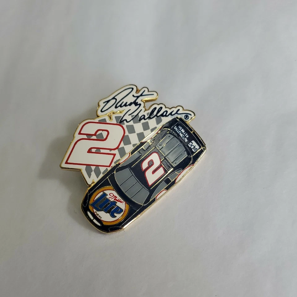 NASCAR Rusty Wallace #2 Miller Lite Car Lapel Pin - Image 1 of 4