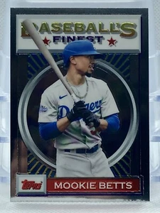 2020 Topps Finest Flashbacks Mookie Betts #39 Los Angeles Dodgers - Picture 1 of 2