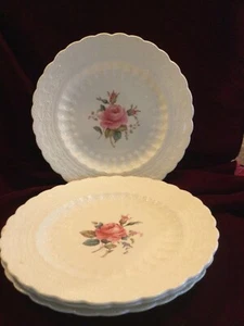 SPODE JEWEL BILLINGSLEY ROSE SET OF 4 10 1/2” DINNER PLATES ANTIQUE OLD MARK 1o2 - Picture 1 of 3