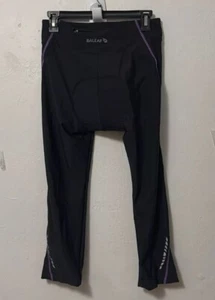 Baleaf Flyleaf Cycling Capris Women’s Size Large Padded Black Purple NWT - Afbeelding 1 van 6