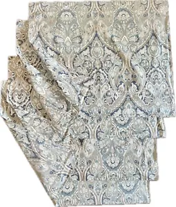 Pottery Barn McKenna Paisley Standard Shams Blue Gray/Grey Set Of 4 Pillowcase - Picture 1 of 11