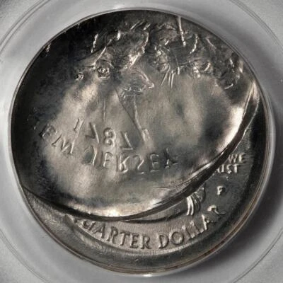 1999 PCGS MS66 80% Brockage And Broadstruck New Jersey Quarter Mint Error Wow - Image 1 of 4