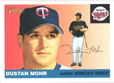 2004 Topps Heritage #14 Dustan Mohr Minnesota Twins  Baseball Card - Image 1 of 2