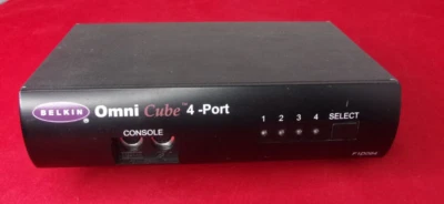Belkin Omni Würfel 4-Port KVM Schalter F1D094 Ps/2 & Svga F1D094 - Bild 1 von 3