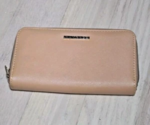 Rampage Double Zip Around Wallet Beige 7.5" x 4.5" - Picture 1 of 6