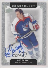 2018-19 Upper Deck Chronology Franchise History Rod Gilbert #FH-NYR-RG Auto HOF
