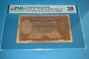 PMG Commonwealth of Australia 10 Shilling Banknote ND(1939) p25a VF20 - Picture 1 of 6