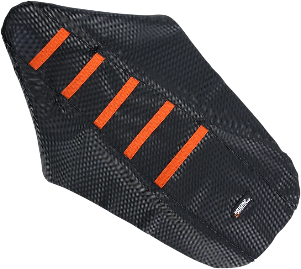 Cubierta de asiento acanalada MOOSE OFFROAD - cubierta negra/costillas naranjas - KTM Foto 1 de 1