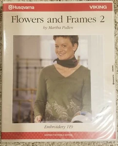 Husqvarna Viking Stickscheibe 119 Blumen & Rahmen für Designer 1 & PC - Bild 1 von 4