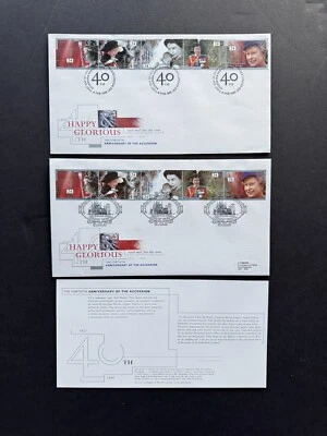 Great Britain 1992 FDC +QEII Coronation 40th Anniv#1440a +2 CXLs +Cachets +Cards - Image 1 of 2