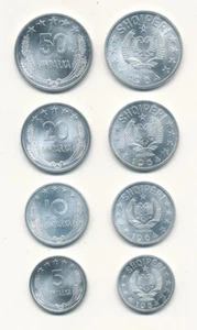 Albania / Albanien - 5 + 10 + 20 + 50 Qindarka 1964 - UNC - Bild 1 von 1