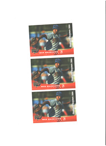 Lot of 3 2004 Clearwater Threshers Nick Bourgeois Lake Charles,LA