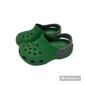 Crocs Classic Green Clogs Baby Toddler Boy Size 6/7