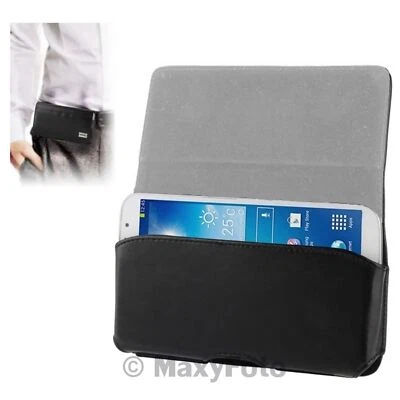 FORCELL CUSTODIA ORIGINALE CLIP CINTURA ECO PELLE FRC12 ORIZZONTALE NERO 78C862A - Immagine 1 di 4