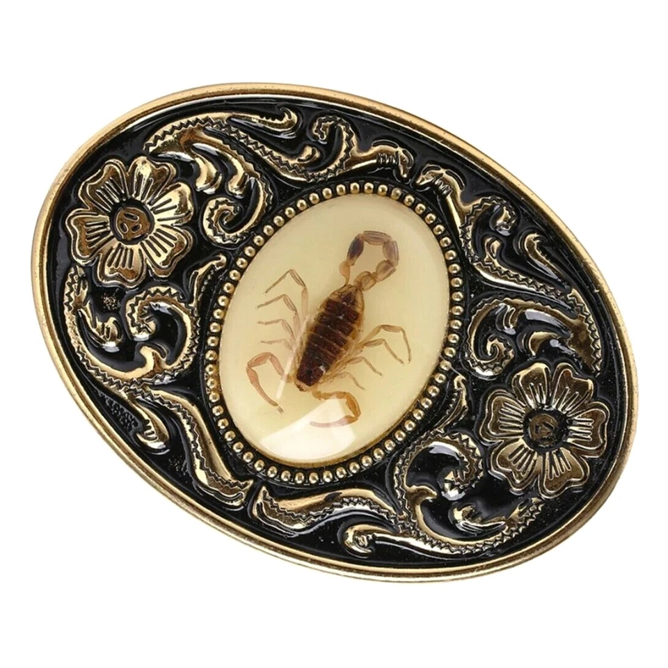 Scorpion Vintage Style Cowboy Antique Scorpion Belt Buckle Glow in dark - Image 1 of 4