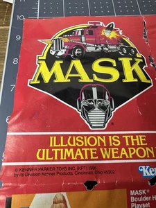 M.A.S.K. Kenner 1986 Poster Pieghevole Catalogo Inserto Boulder Hill Rhino Vintage  - Foto 1 di 6